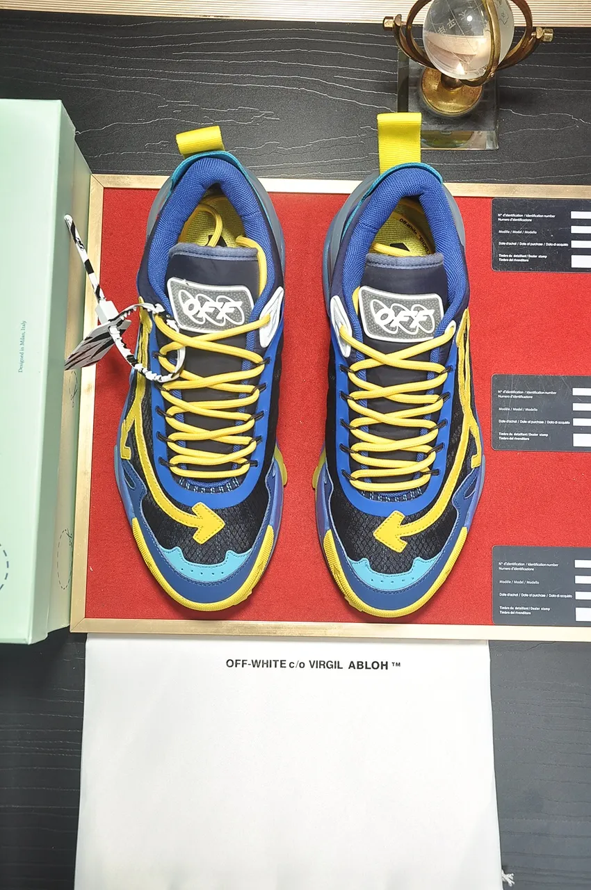 Men's men's shoes💰660💶【off-white】👫 Original one-to-one replica, high-end quality🥳The latest model has not been listed on the official website yet, the top version. Fabric: Imported open-edge beaded laminated leather Lining: Imported breathable mesh Outsole: New material imported TPU combination sole Male 38-44 (customized at 45)